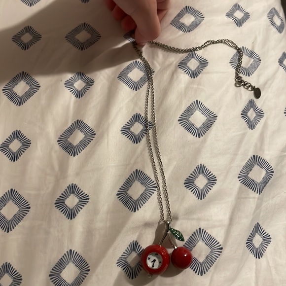 Marc by Marc Jacobs cherry watch necklace y2k long chain - Picture 2 of 4